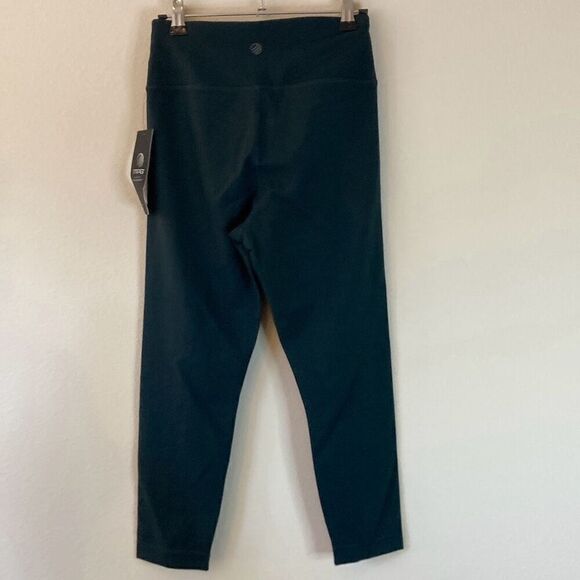 MPG Flow High Rise Crop 21 Inch Dark Jade Leggings Size Small (N11)‎ - Picture 2 of 10